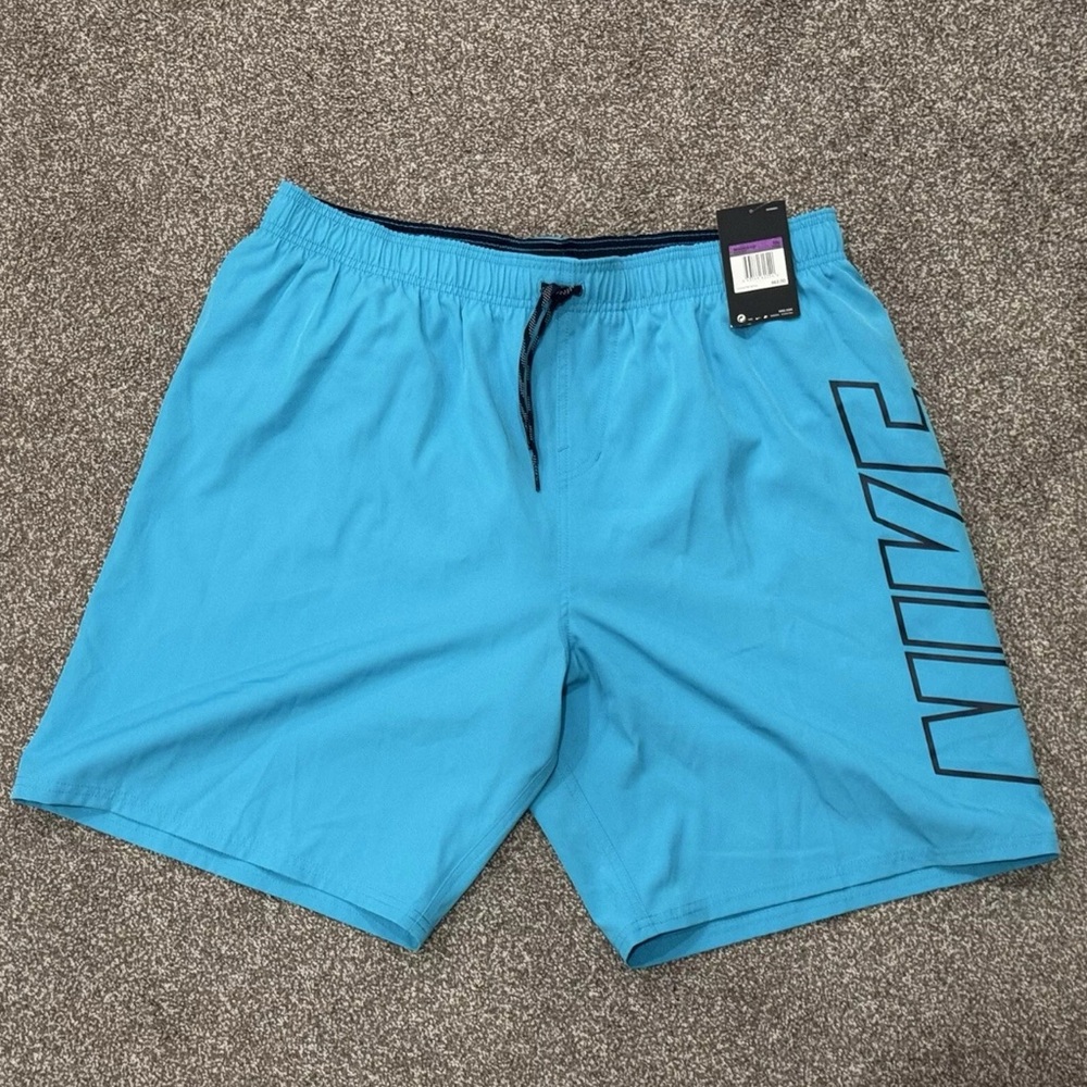 Nike Mens Swim Trunks Blue Bathing Suit Mesh Liner NESS8413-430 Size XXL NWT
